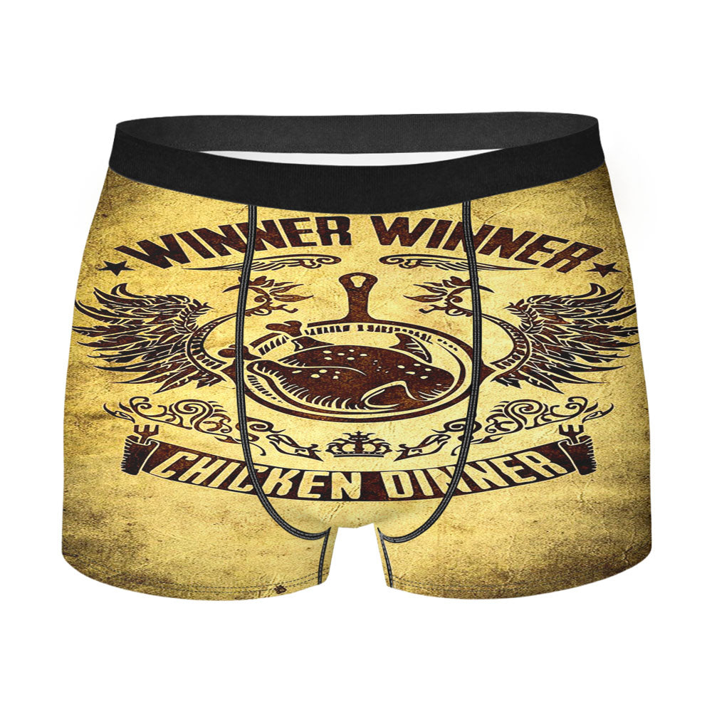 Chicken Dinner Pubg Vintage Men'S Boxer Briefs