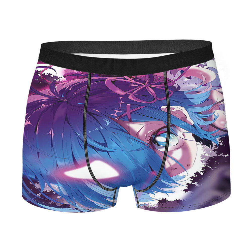 Cute Re-Zero Rem The Demon Men'S Boxer Briefs