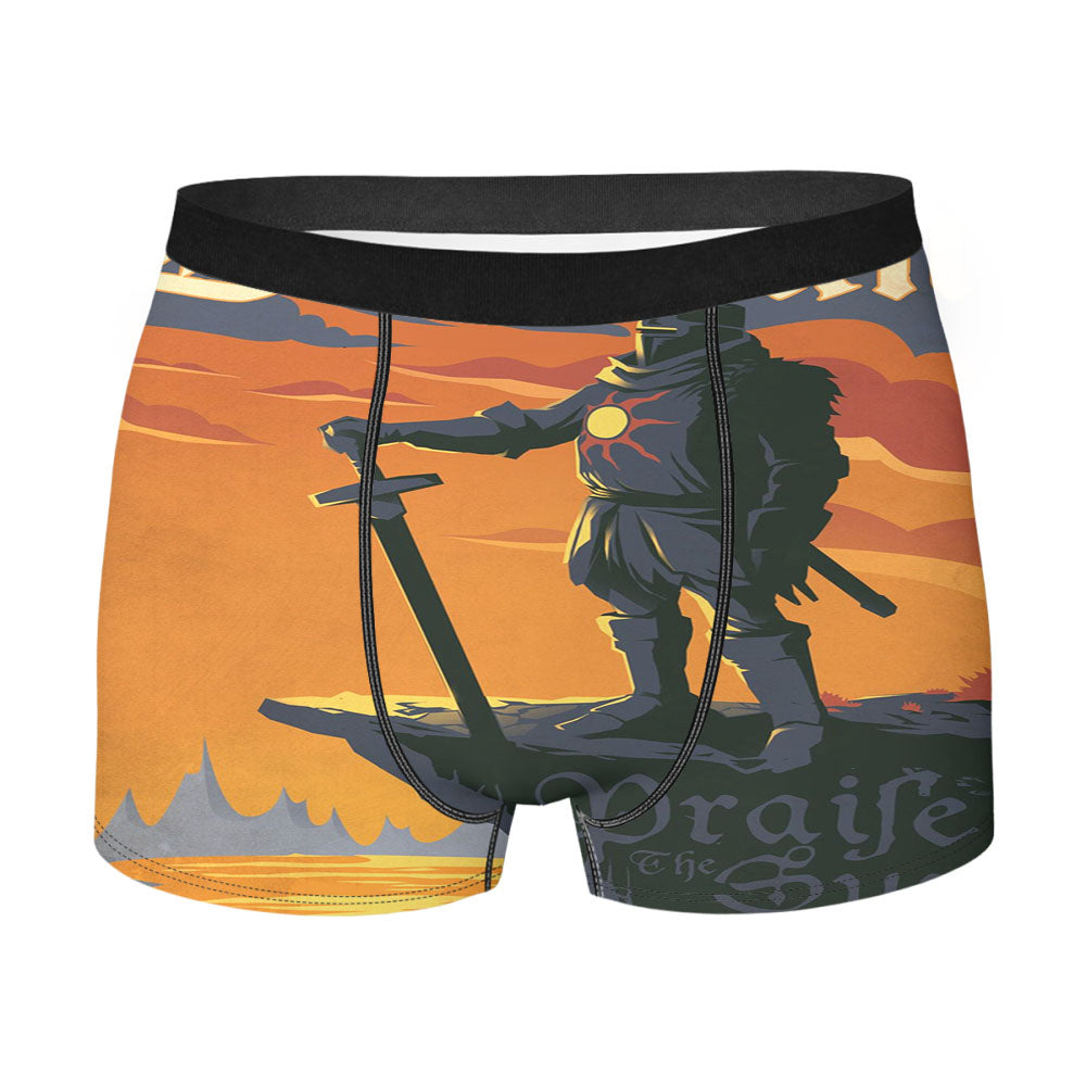 Dark Souls Lordran Praise The Sun Men'S Boxer Briefs