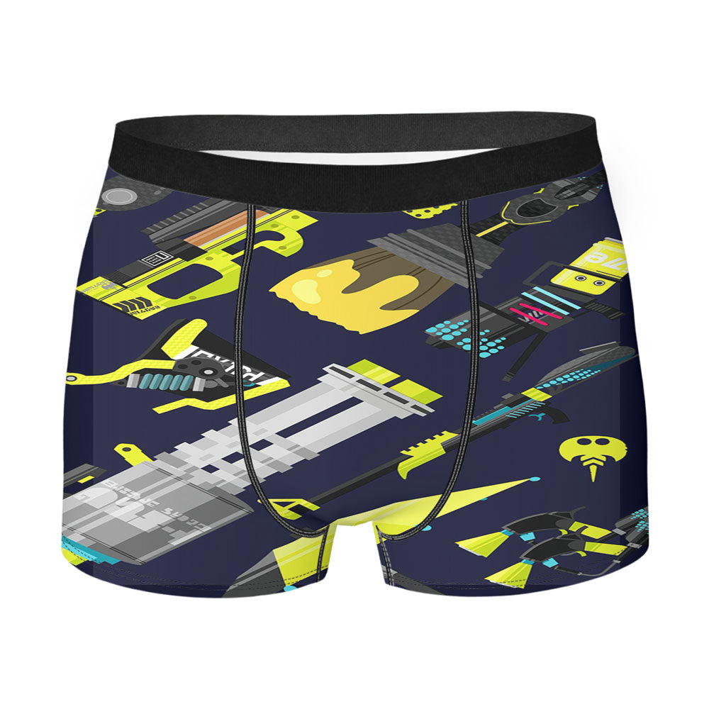 Dark Splatoon Gun Game Wallpapers Men'S Boxer Briefs