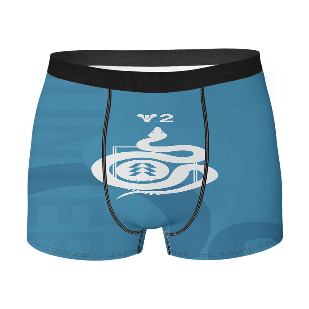 Destiny Hunter Blue Snake Logo Men'S Boxer Briefs