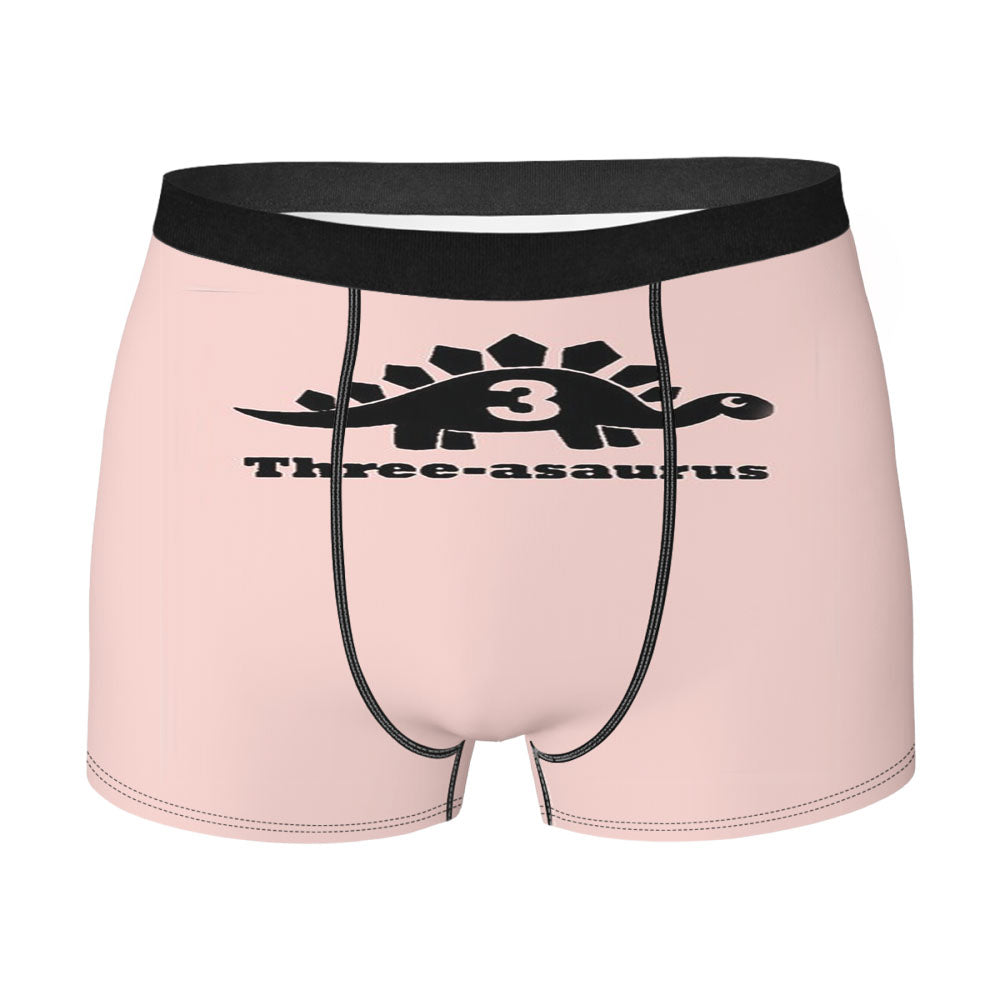 Dinosaur Birthday Rd Pink Men'S Boxer Briefs