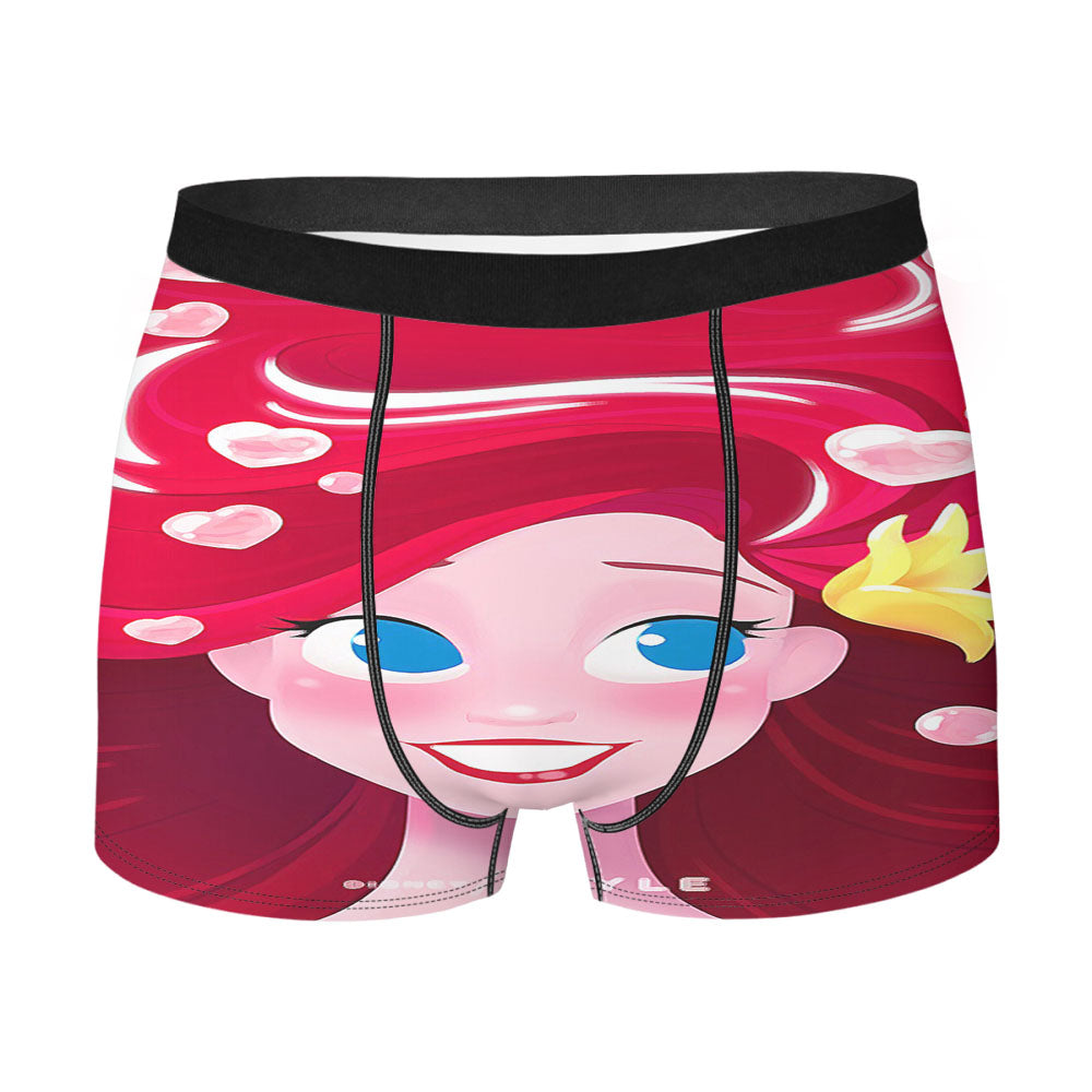 Disney Ariel Mermaid Men'S Boxer Briefs