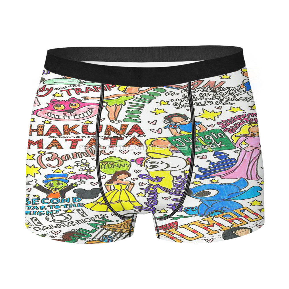Disney Collage Art Men'S Boxer Briefs