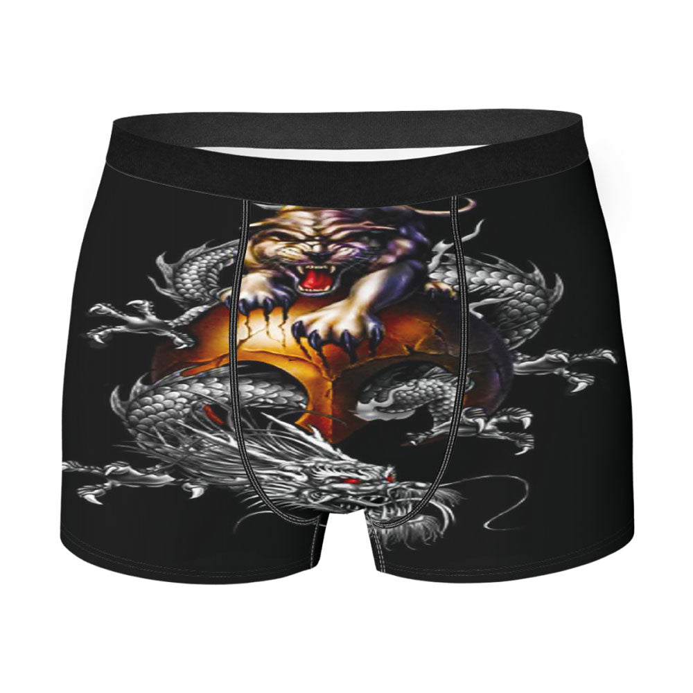 Dragon Panther Men'S Boxer Briefs