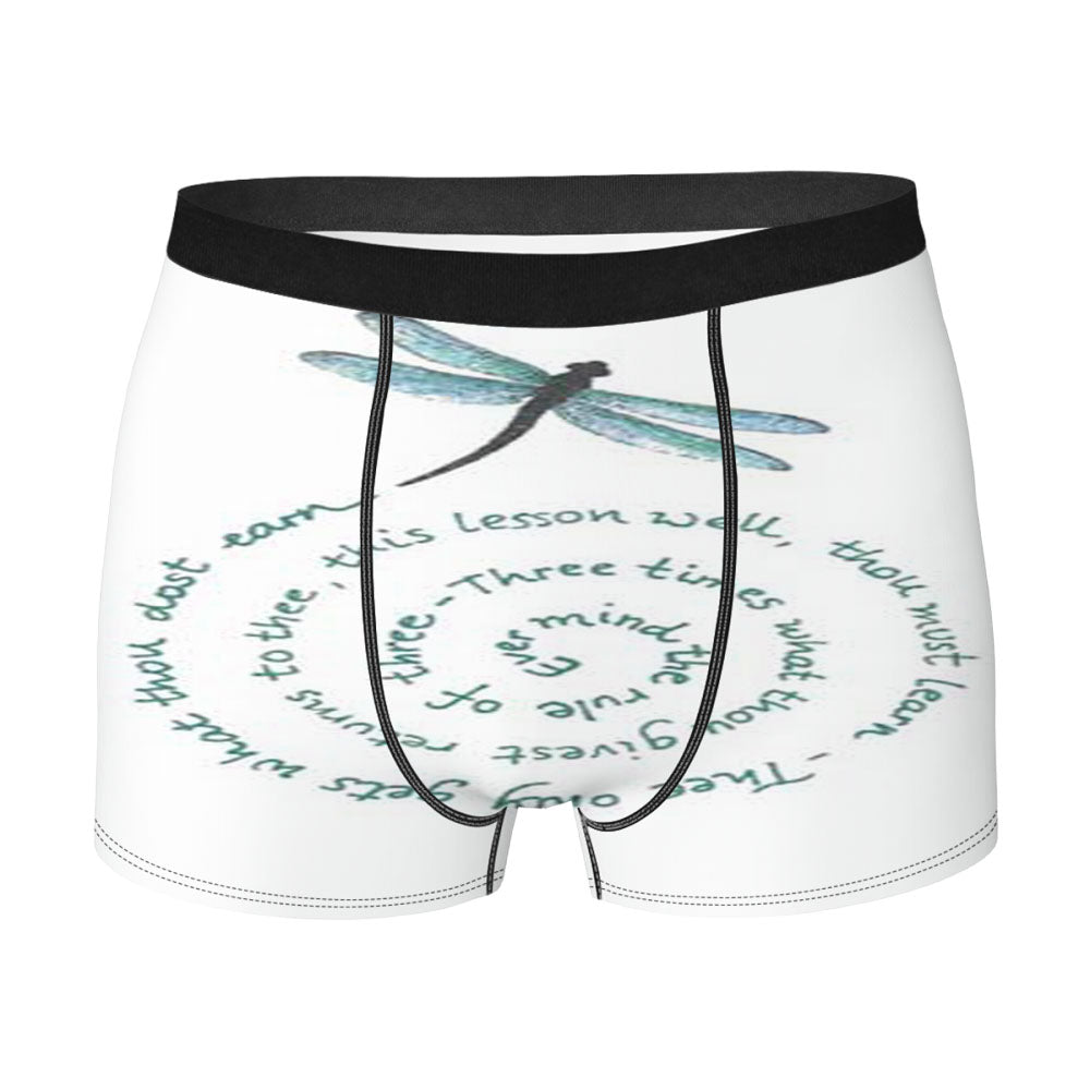 Dragonfly Spiral Quote Men'S Boxer Briefs