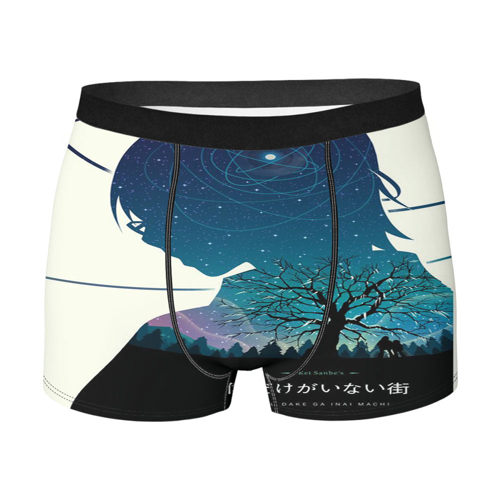 Erased Anime Men'S Boxer Briefs