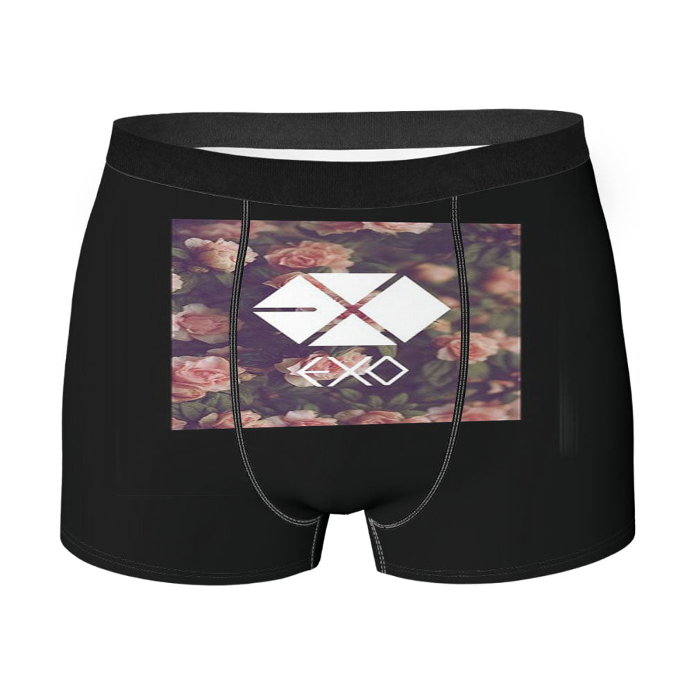 Exo Korean Kpop Logo Men'S Boxer Briefs