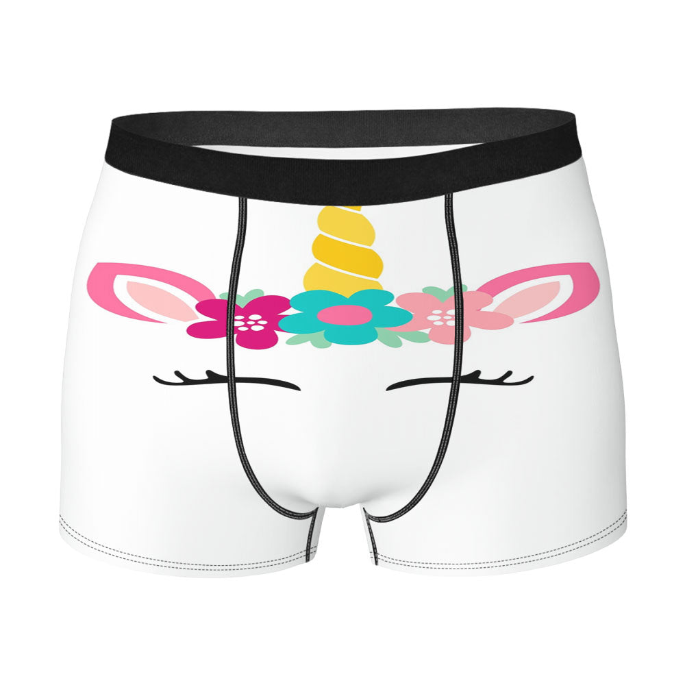 Flower Floral Unicorn Clip Art Men'S Boxer Briefs