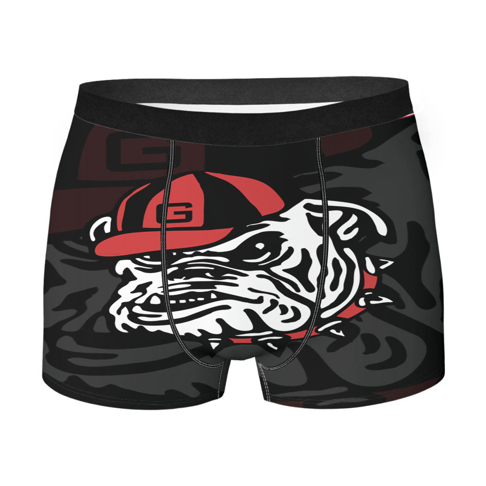 Georgia Bulldogs Icon Head Logo Men'S Boxer Briefs