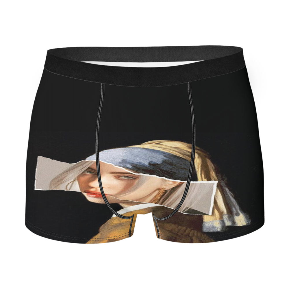 Girl With A Pearl Earring Billie Eilish Men'S Boxer Briefs