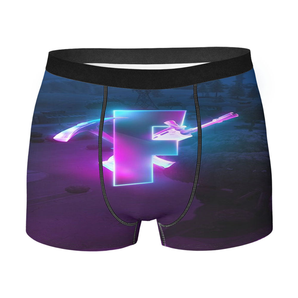 Glowing Fortnite Logo Season 6 Men'S Boxer Briefs