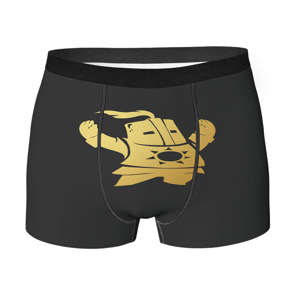Gold Chibi Dark Souls Praise The Sun Men'S Boxer Briefs