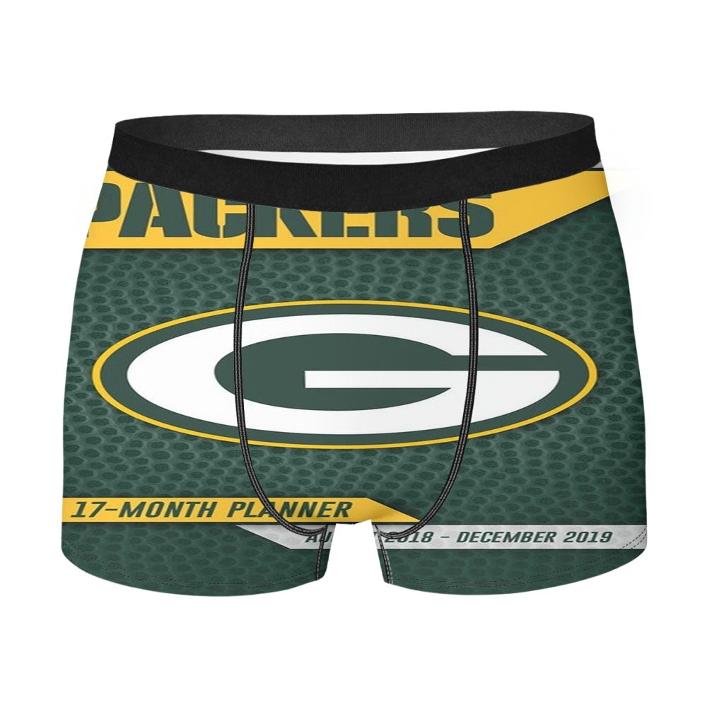 Green Bay Packers 019 Pocket Planner Men'S Boxer Briefs