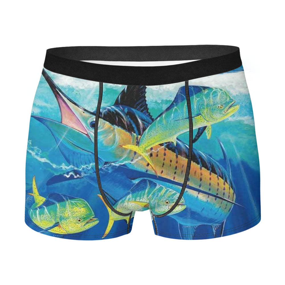 Guy Harvey Island Marlin Boat Men'S Boxer Briefs