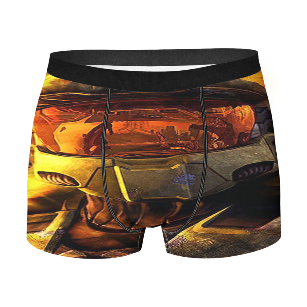 Halo Red Helmet Wallpapers Men'S Boxer Briefs