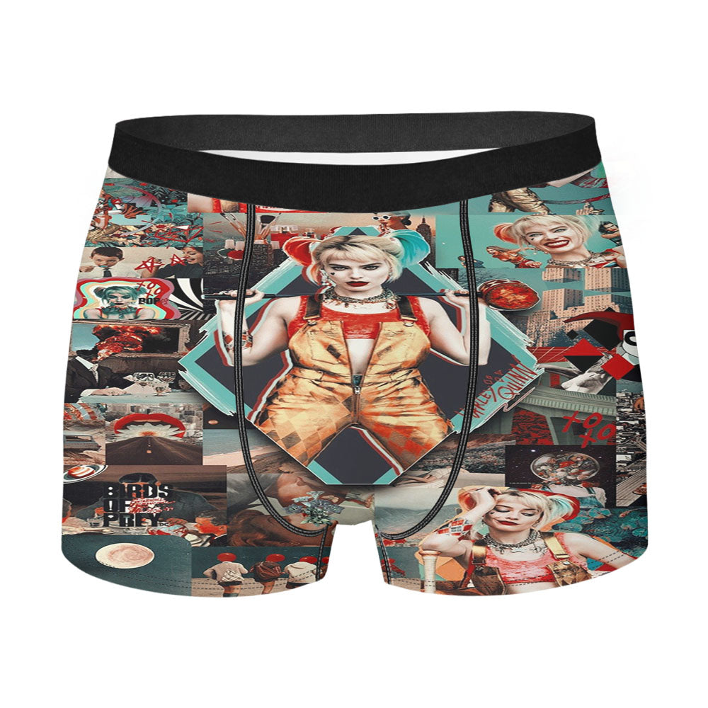 Harley Quinn Birds Of Prey Collage Men'S Boxer Briefs