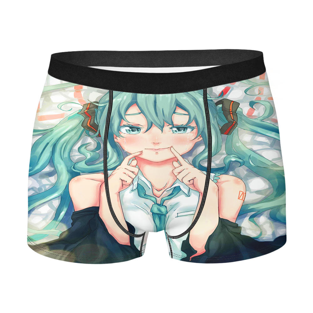 Hatsune Miku How To Smile Men'S Boxer Briefs