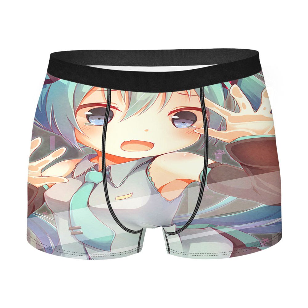 Hatsune Miku Mirror Men'S Boxer Briefs