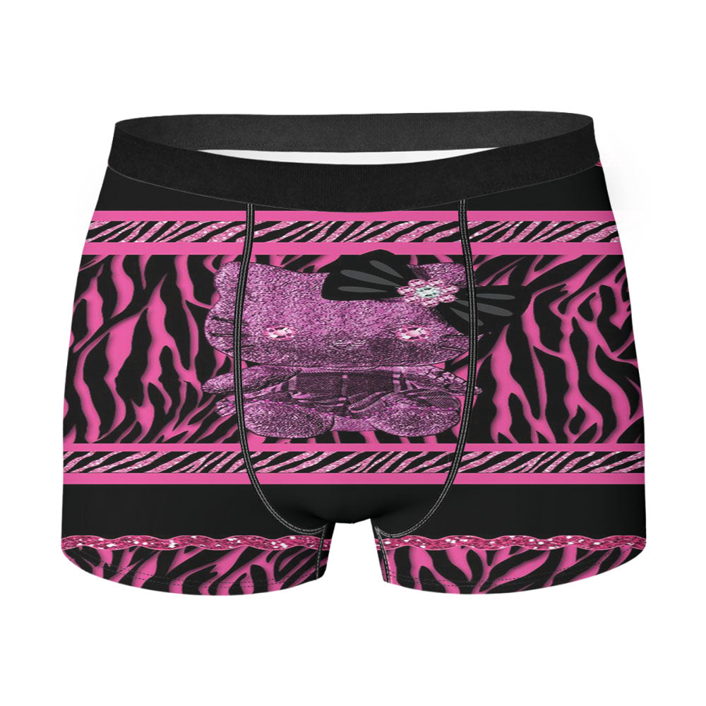 Hello Kitty Katespade Zebra Stripe Men'S Boxer Briefs