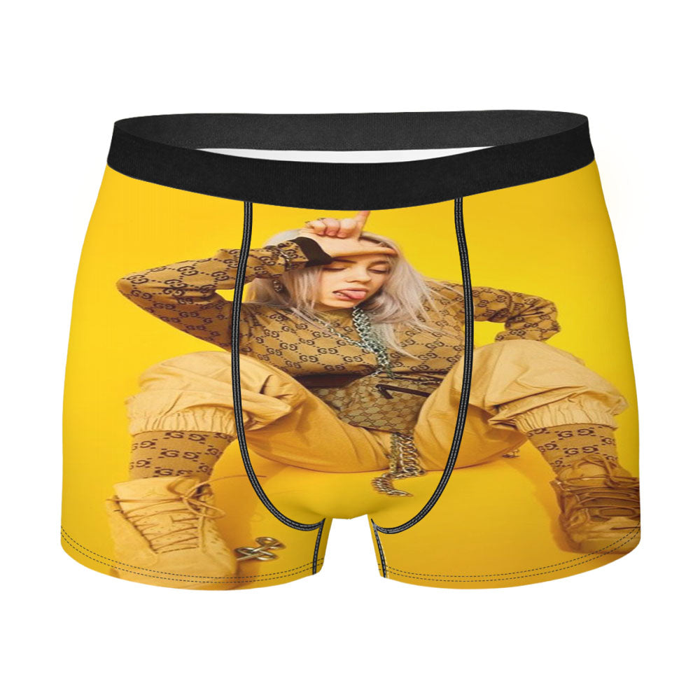 High End Billie Eilish Yellow Loser Men'S Boxer Briefs