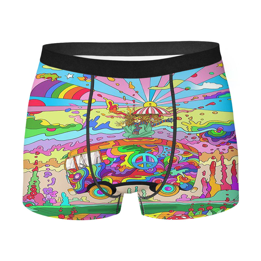 Hippie Magic Bus Men'S Boxer Briefs