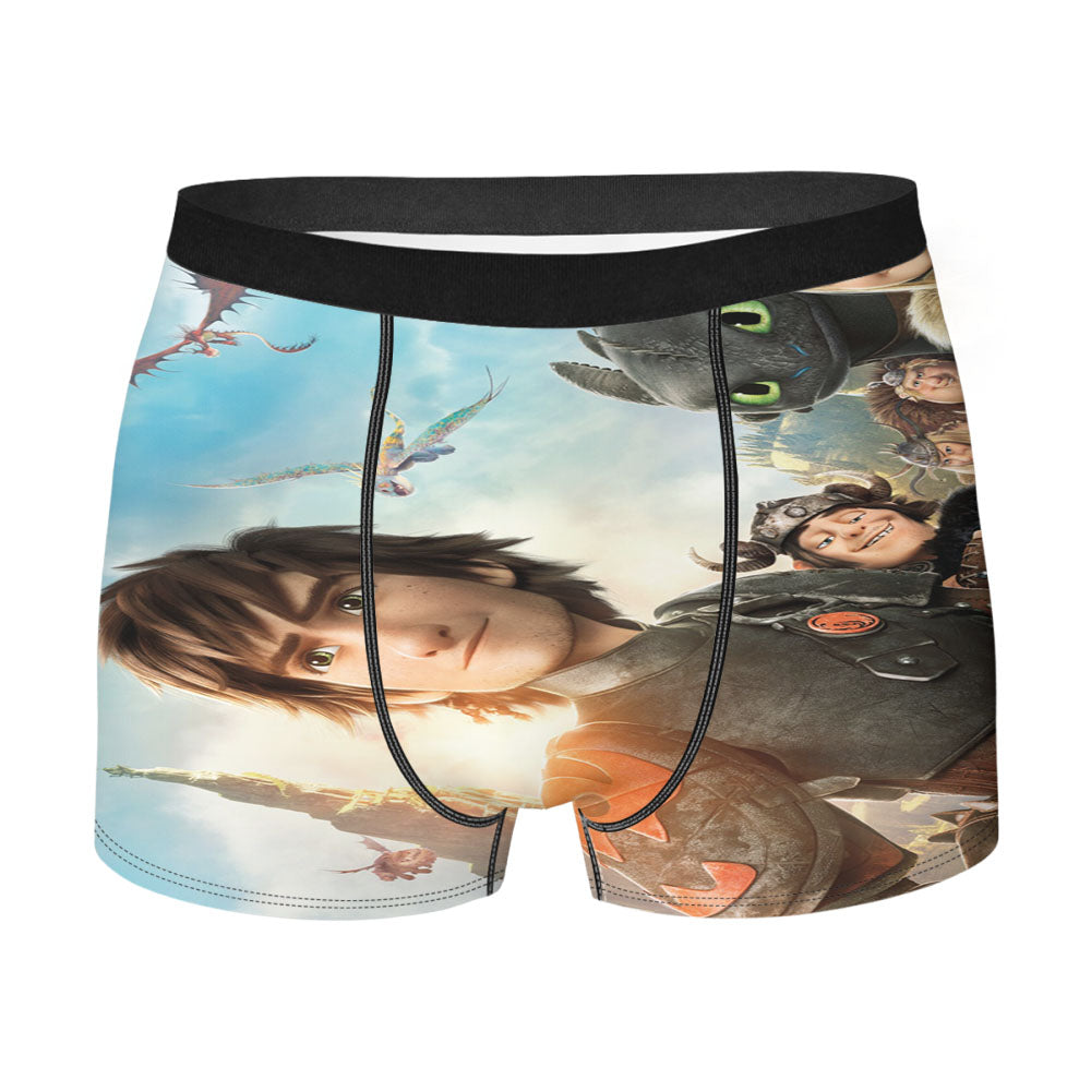 How To Train Your Dragon Characters- Men'S Boxer Briefs