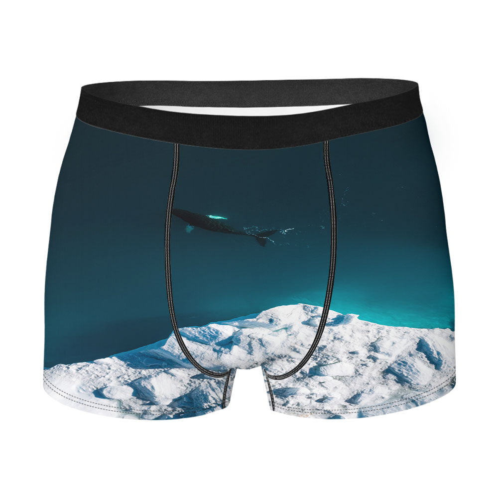 Iceberg Whal Men'S Boxer Briefs