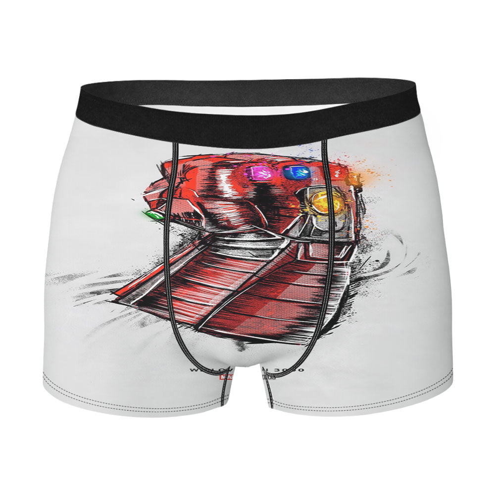 Iron Man Thanos I Love You 000 Gauntlet Men'S Boxer Briefs