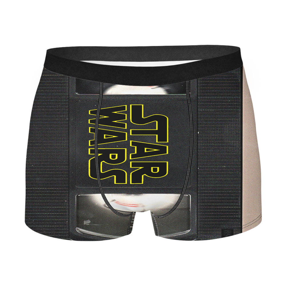 Star Wars Vhs Tape Hard Book Men'S Boxer Briefs