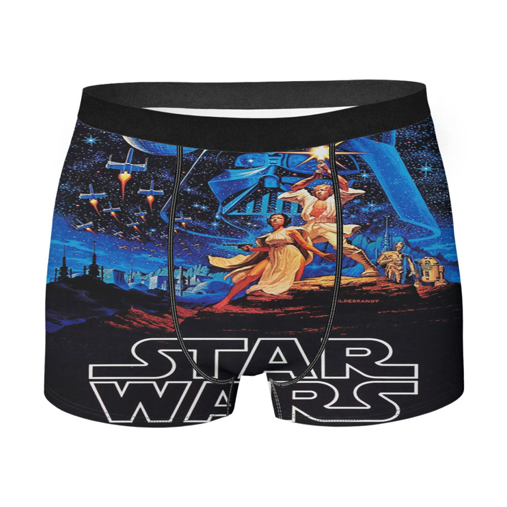 Vintage Star Wars Poster Men'S Boxer Briefs