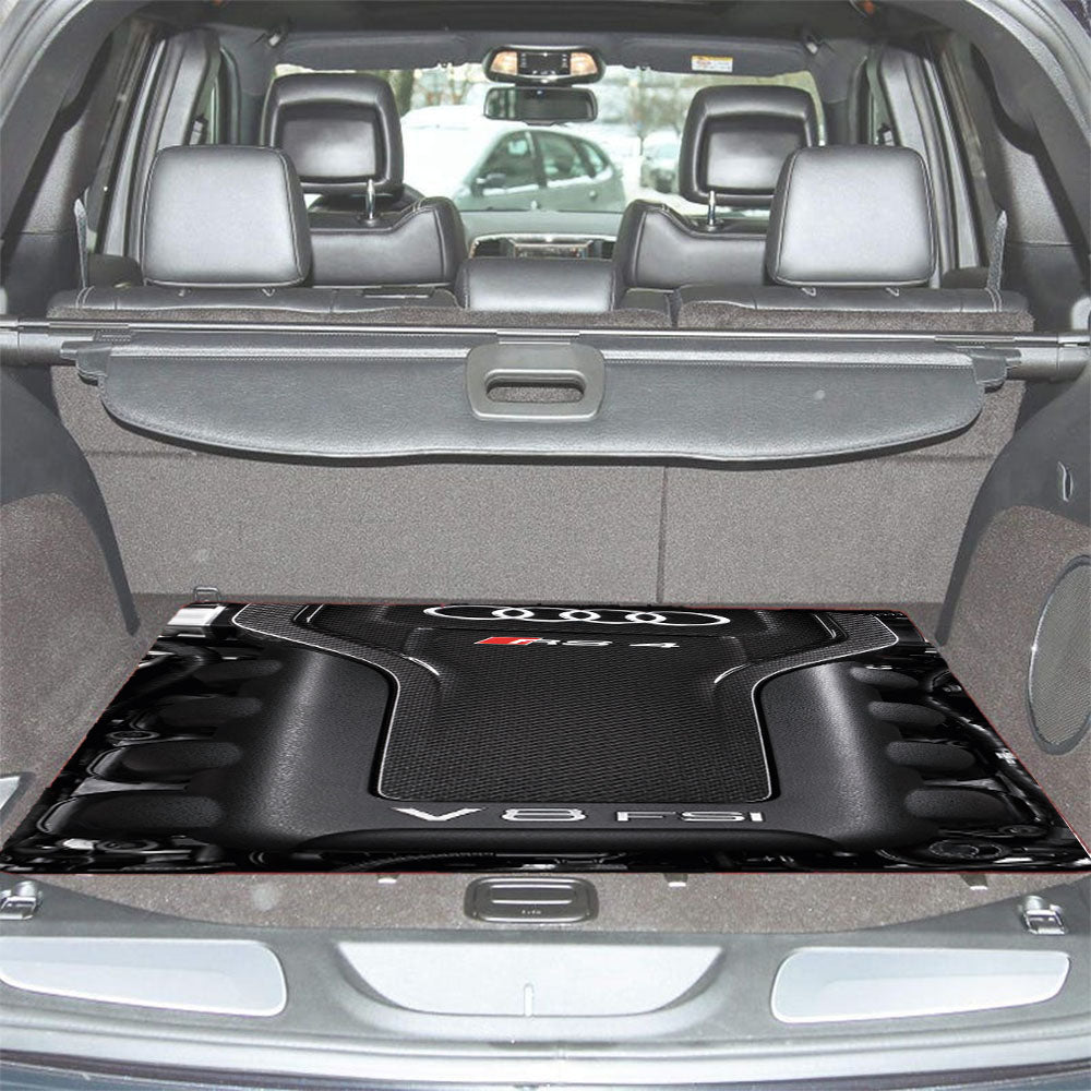 Audi F8 Engine Rs 4 Wallpapers Car Trunk Mat Non Slip