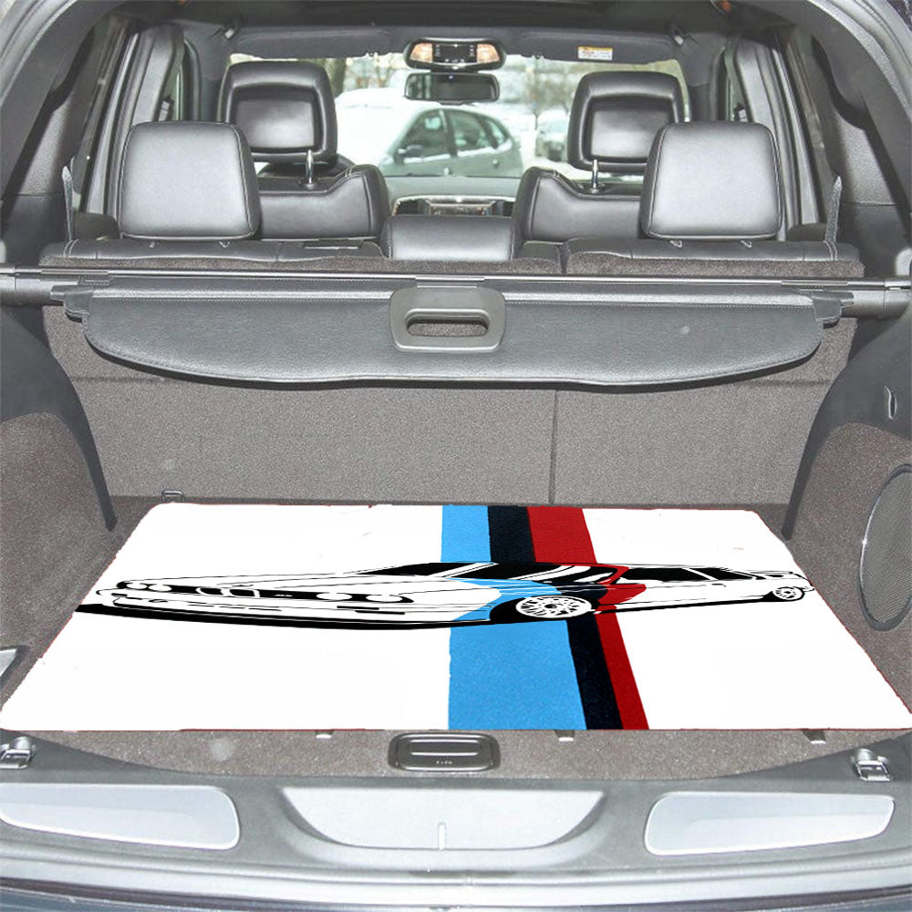 Bmw Artwork Car Trunk Mat Non Slip