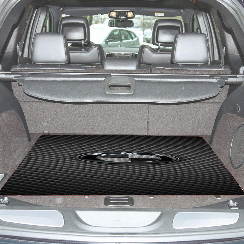 Bmw Black Carbon Car Trunk Mat Non Slip