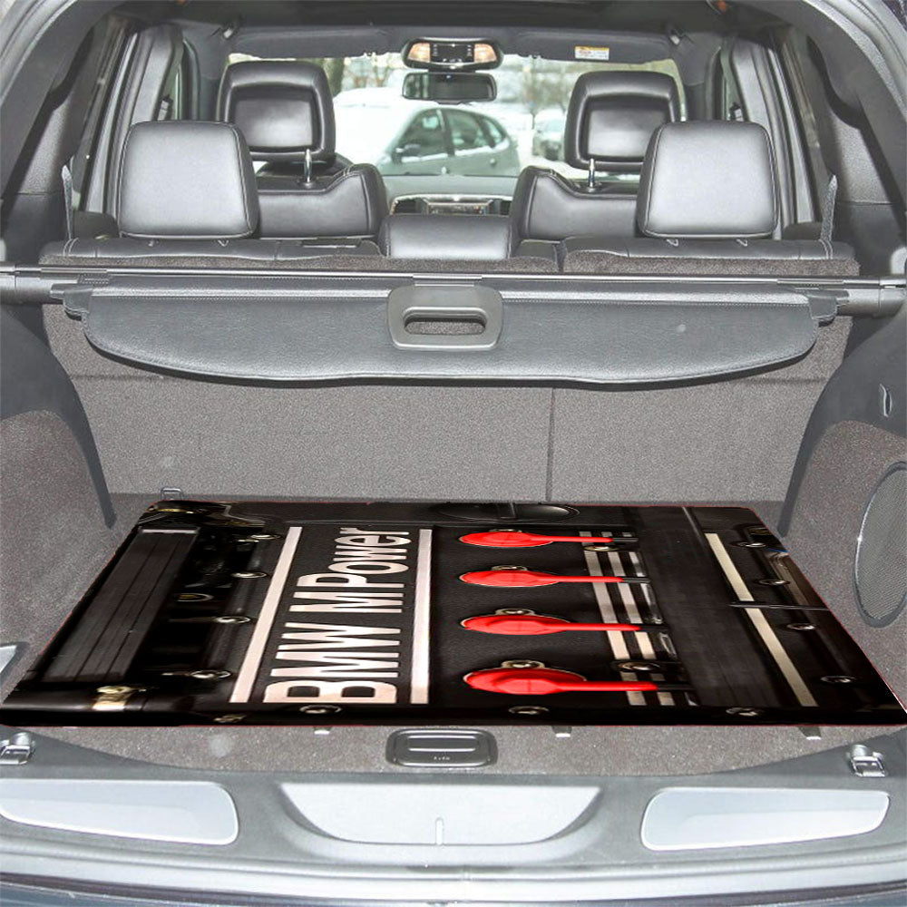 Bmw M Power Engine Car Trunk Mat Non Slip