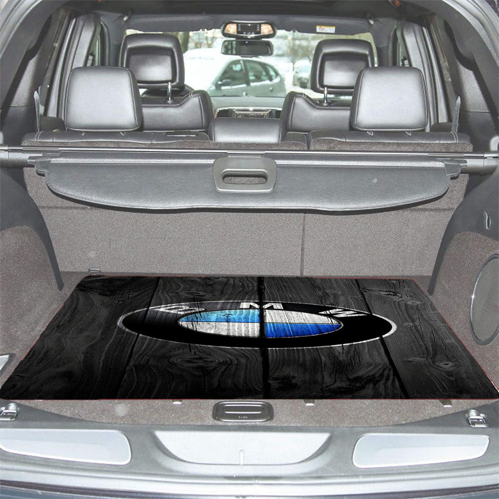 Bmw Wood Black Art Car Trunk Mat Non Slip
