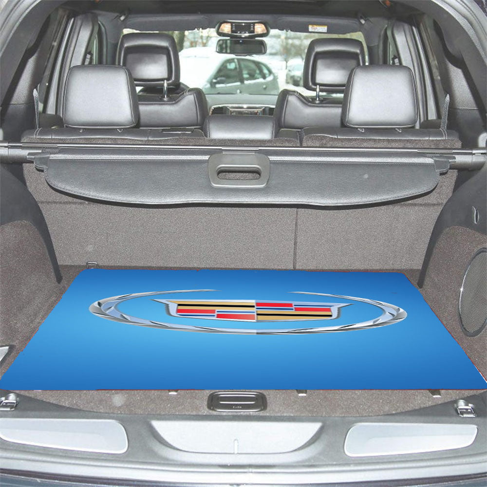 Cadillac Blue Wallpaper Car Trunk Mat Non Slip
