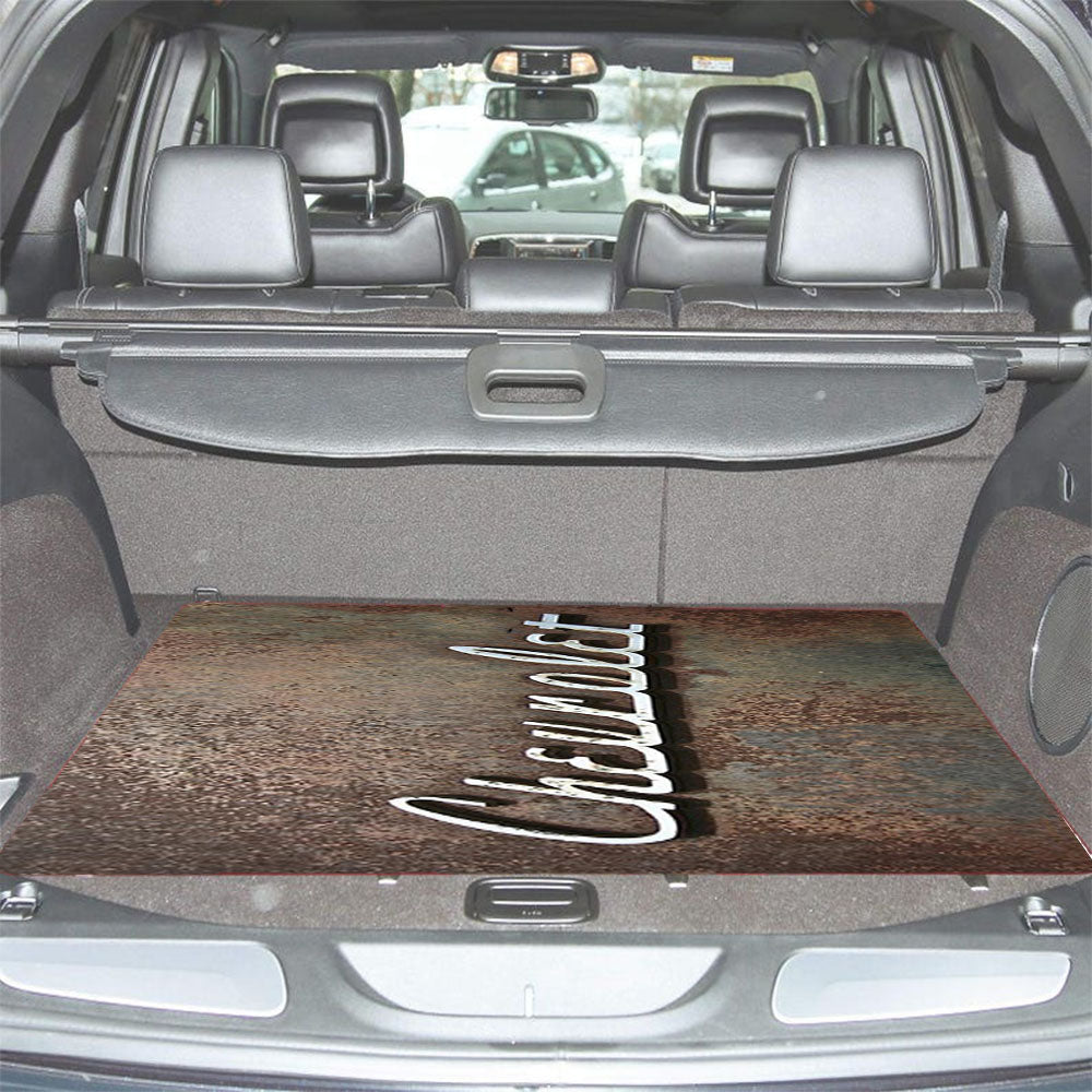 Chevrolet Rusty Logo Car Trunk Mat Non Slip