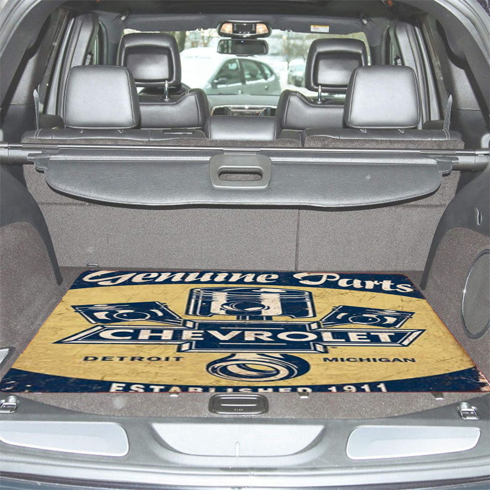 Chevy Retro Car Poster Car Trunk Mat Non Slip
