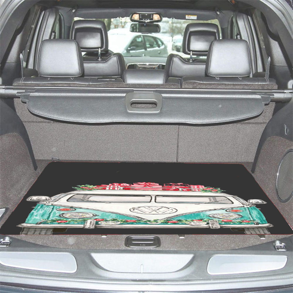 Christmas Vw Car Trunk Mat Non Slip