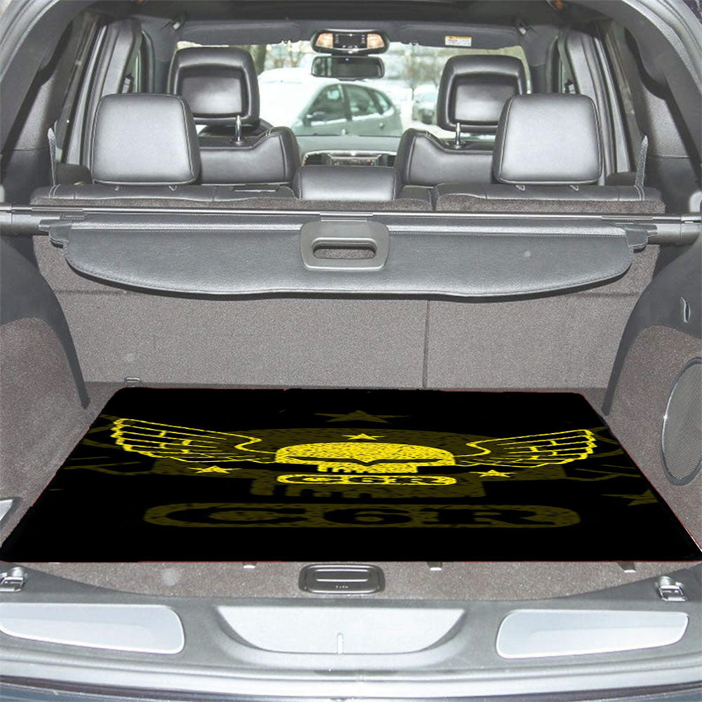 Corvette C6R Skull Car Trunk Mat Non Slip