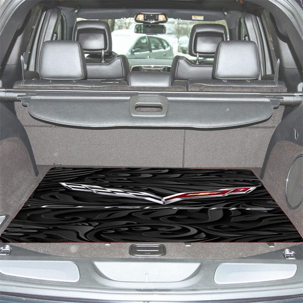 Corvette Chevy Symbol Car Trunk Mat Non Slip