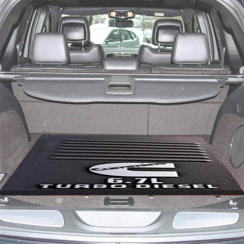 Cummins Turbo Diesel Engine Car Trunk Mat Non Slip