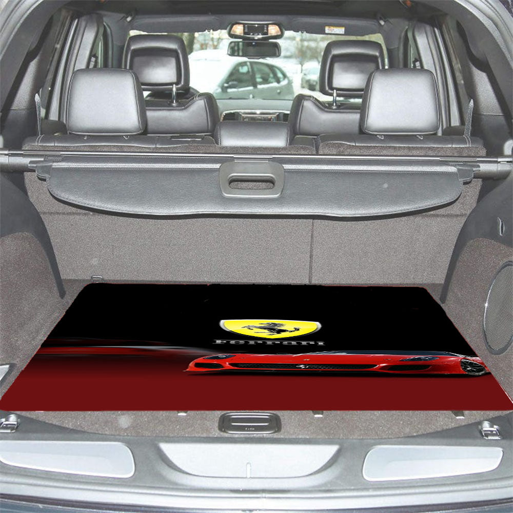Fast Car Ferrari Car Trunk Mat Non Slip