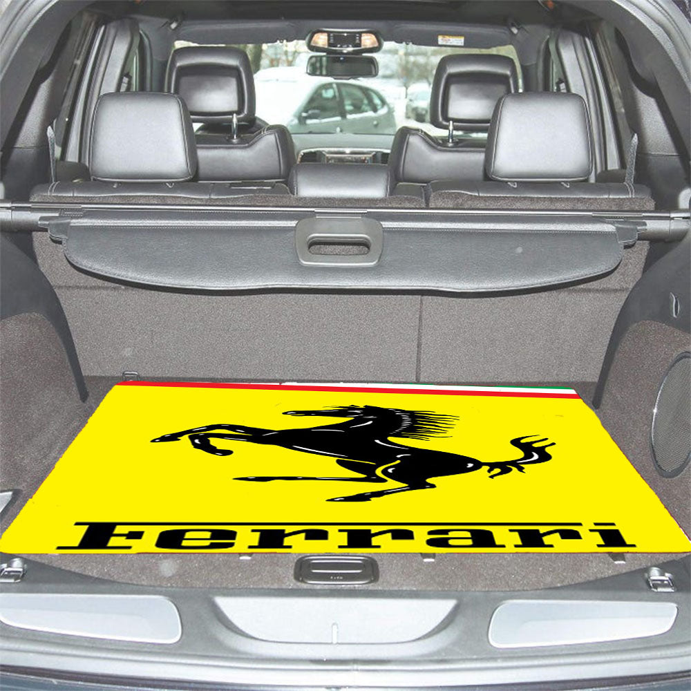 Ferrari Full Logo Car Trunk Mat Non Slip