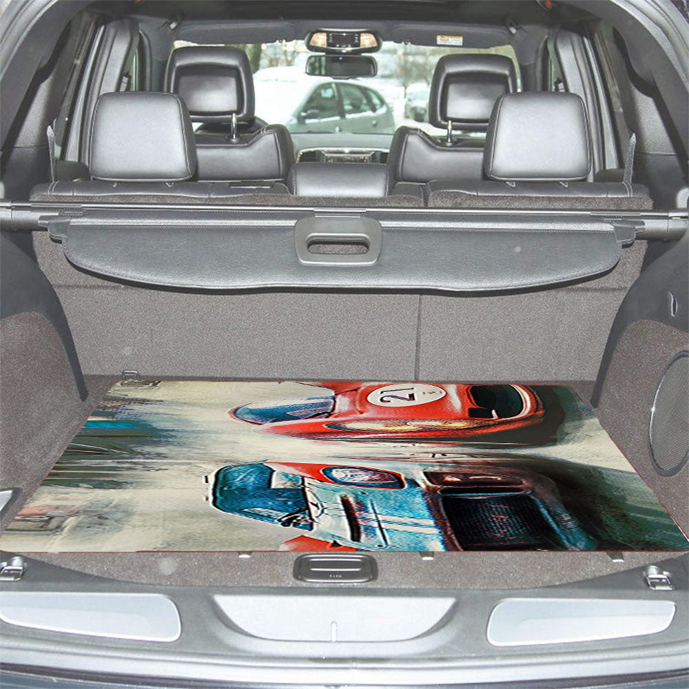 Ford Ferrari Movie Car Artwork Car Trunk Mat Non Slip