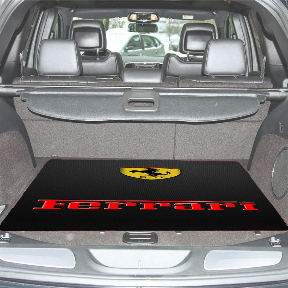 Logo Ferrari 318 Car Trunk Mat Non Slip