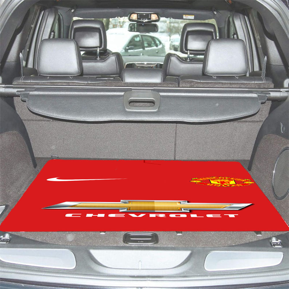 Manchester United Fc Nike Chevrolet Car Trunk Mat Non Slip