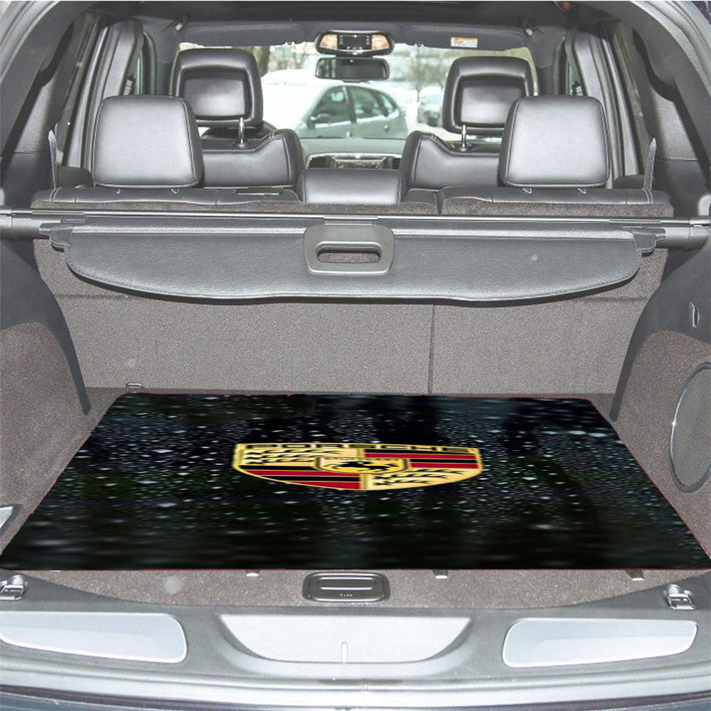 Porsche Logo Car Trunk Mat Non Slip
