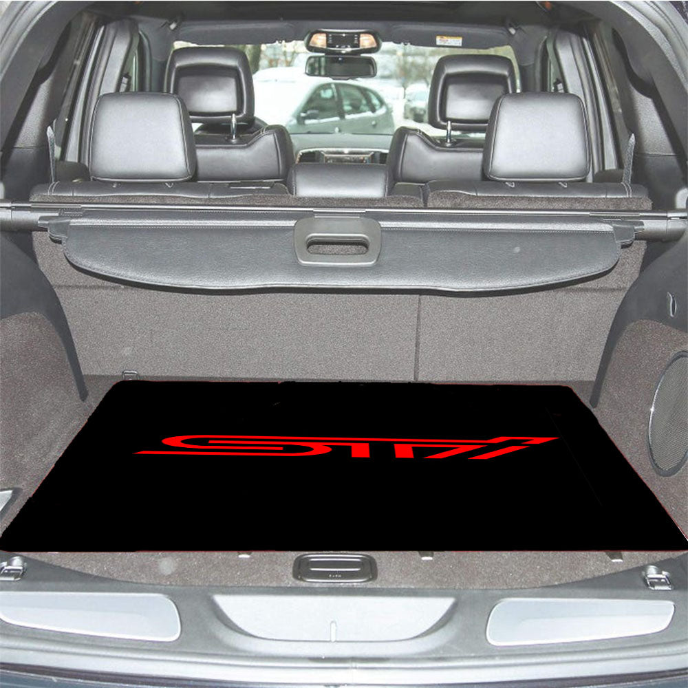 Subaru Sti Red Logo Car Trunk Mat Non Slip